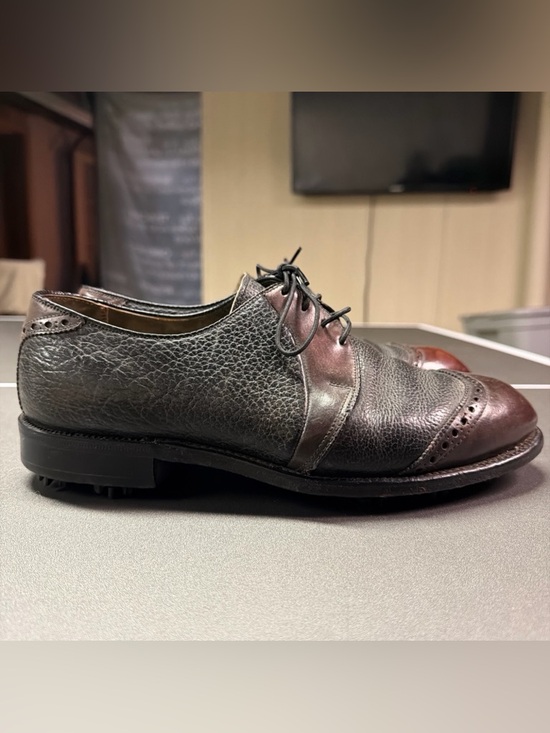 Vintage Stone Tarlow/Footjoy‎ Mens Golf Shoes Shell Cordovan Size 9 main image 5